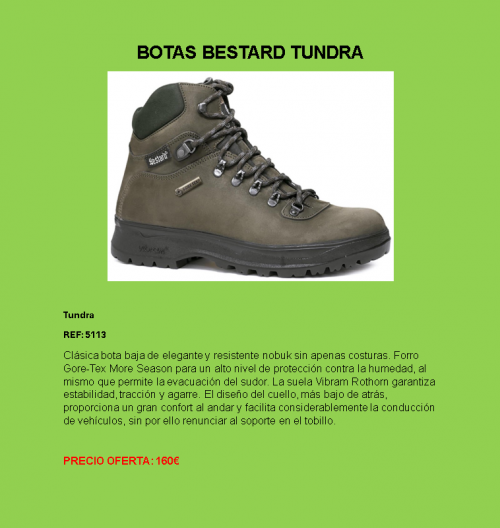 imagen de BOTAS BESTARD TUNDRA